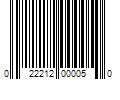 Barcode Image for UPC code 022212000050