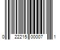 Barcode Image for UPC code 022215000071