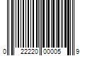 Barcode Image for UPC code 022220000059