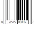 Barcode Image for UPC code 022222000057