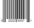 Barcode Image for UPC code 022222000071