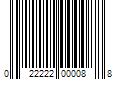 Barcode Image for UPC code 022222000088