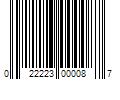 Barcode Image for UPC code 022223000087