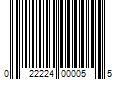 Barcode Image for UPC code 022224000055