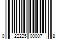 Barcode Image for UPC code 022225000078