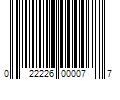 Barcode Image for UPC code 022226000077