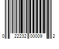 Barcode Image for UPC code 022232000092