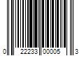 Barcode Image for UPC code 022233000053