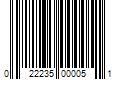 Barcode Image for UPC code 022235000051