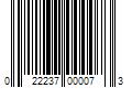 Barcode Image for UPC code 022237000073