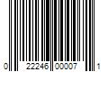 Barcode Image for UPC code 022246000071