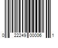 Barcode Image for UPC code 022249000061