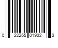 Barcode Image for UPC code 022255019323