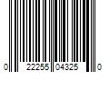 Barcode Image for UPC code 022255043250