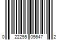 Barcode Image for UPC code 022255056472