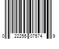 Barcode Image for UPC code 022255075749