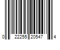 Barcode Image for UPC code 022255205474