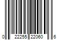 Barcode Image for UPC code 022255220606