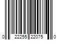 Barcode Image for UPC code 022255220750