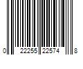 Barcode Image for UPC code 022255225748