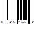 Barcode Image for UPC code 022255225762