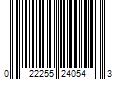 Barcode Image for UPC code 022255240543