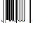 Barcode Image for UPC code 022260000071