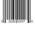 Barcode Image for UPC code 022262000079