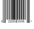 Barcode Image for UPC code 022263000061