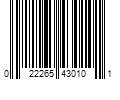 Barcode Image for UPC code 022265430101