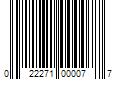 Barcode Image for UPC code 022271000077