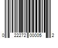 Barcode Image for UPC code 022272000052