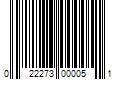 Barcode Image for UPC code 022273000051