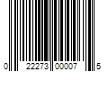 Barcode Image for UPC code 022273000075