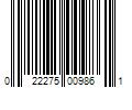 Barcode Image for UPC code 022275009861