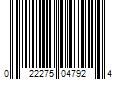 Barcode Image for UPC code 022275047924