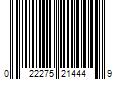 Barcode Image for UPC code 022275214449