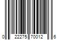 Barcode Image for UPC code 022275700126