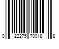 Barcode Image for UPC code 022275700188