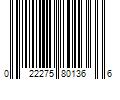 Barcode Image for UPC code 022275801366