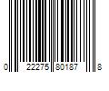 Barcode Image for UPC code 022275801878. Product Name: Maxfli 62'' Golf Umbrella, Blue
