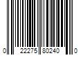 Barcode Image for UPC code 022275802400