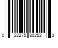 Barcode Image for UPC code 022275802523. Product Name: Maxfli 68'' Golf Umbrella, Black/Black