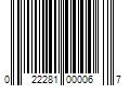 Barcode Image for UPC code 022281000067