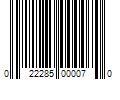 Barcode Image for UPC code 022285000070