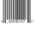 Barcode Image for UPC code 022292000070