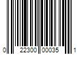 Barcode Image for UPC code 022300000351