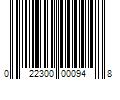 Barcode Image for UPC code 022300000948