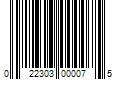 Barcode Image for UPC code 022303000075