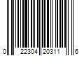 Barcode Image for UPC code 022304203116